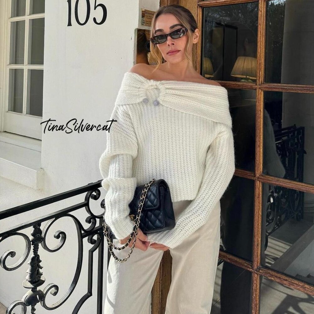 BLOGGER'S FAVE! Zara Knit Sweater White NWT